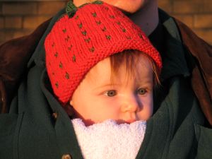 Lucy as a strawberry