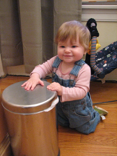 Diaper-pail drumbeat