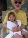 Poolside with Grandpa