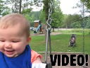 Rosie’s first swing Rosie’s first swing