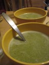 Pea and pesto soup Pea and pesto soup