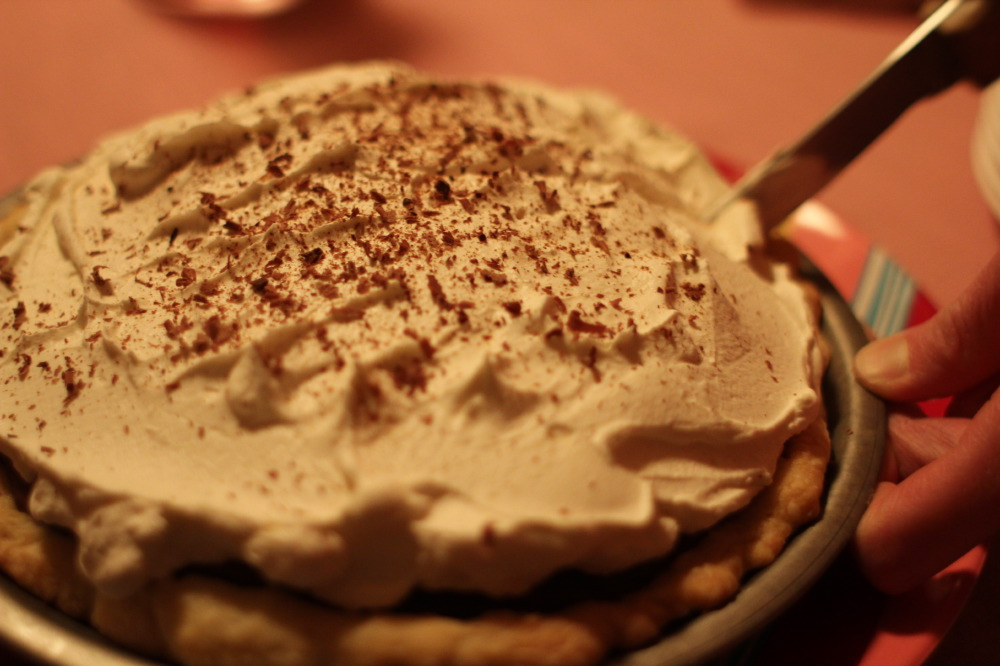Mexican chocolate cream pie.