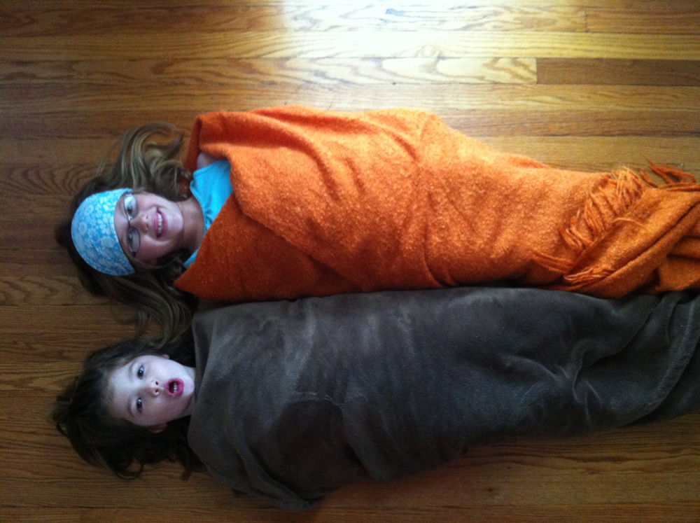 Big girls in a swaddle.
