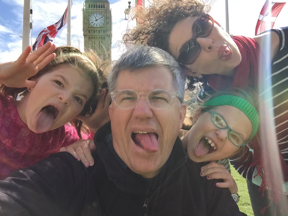 Our crazy family with Big Ben.