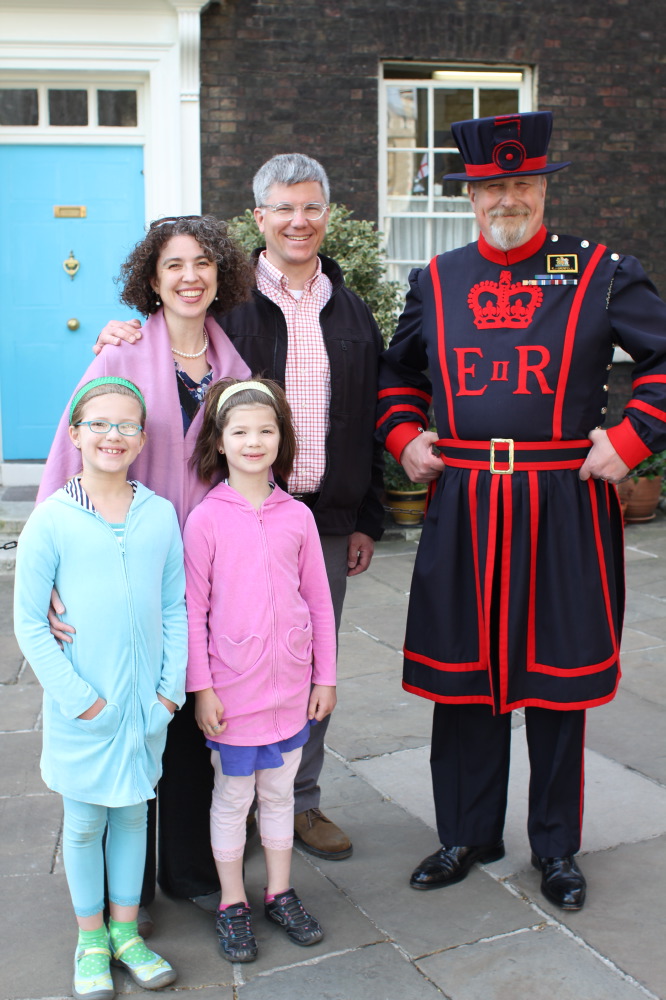 Our family with Rob the Yeoman Warder.