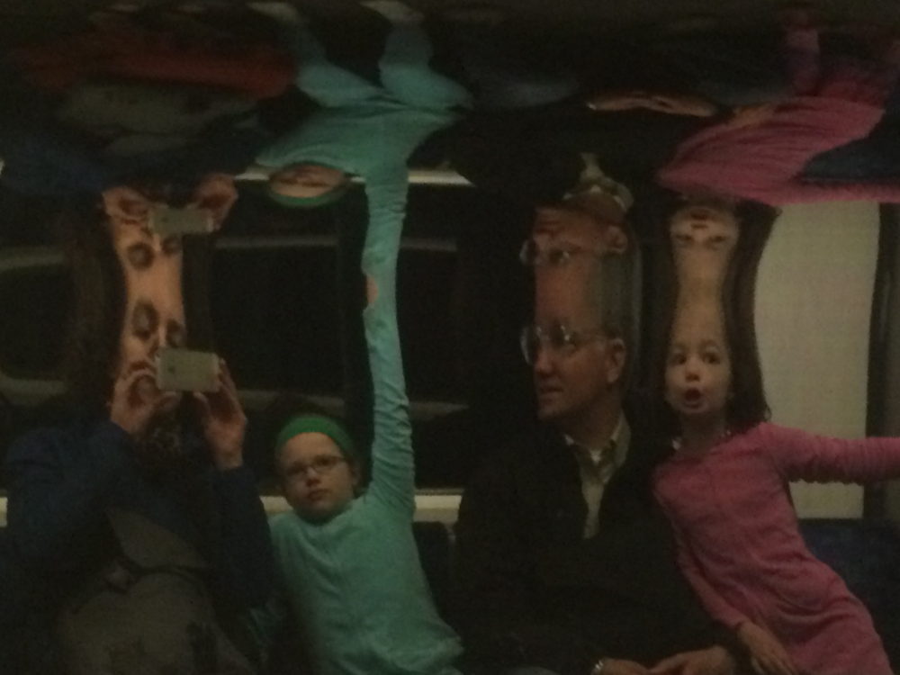 Weird reflections in the tube.