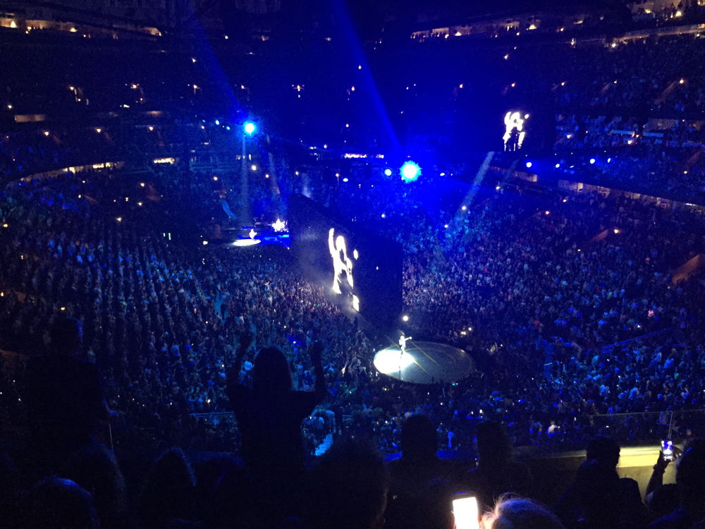 U2 in concert.