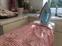 Ironing in England.